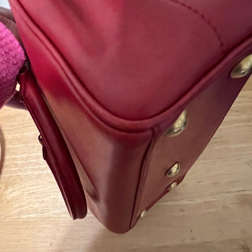 Yves St. Laurent Red Duffle Bag - Picture 5 of 13